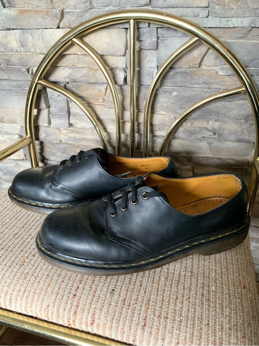 Dr. Martens Vintage 1461 Shoes Made in England Size 10 | Black Leather